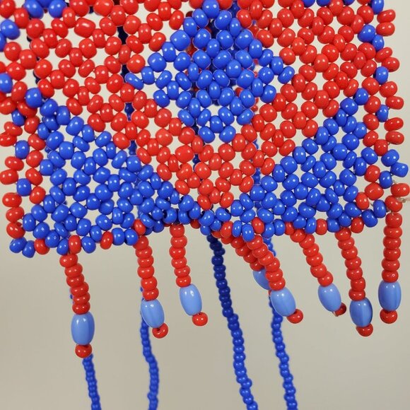 Vintage African Beaded Handcrafted Necklace - Picture 8 of 8